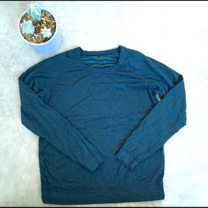 Marine Layer Reversible Raglan in Pine Grove/Navy